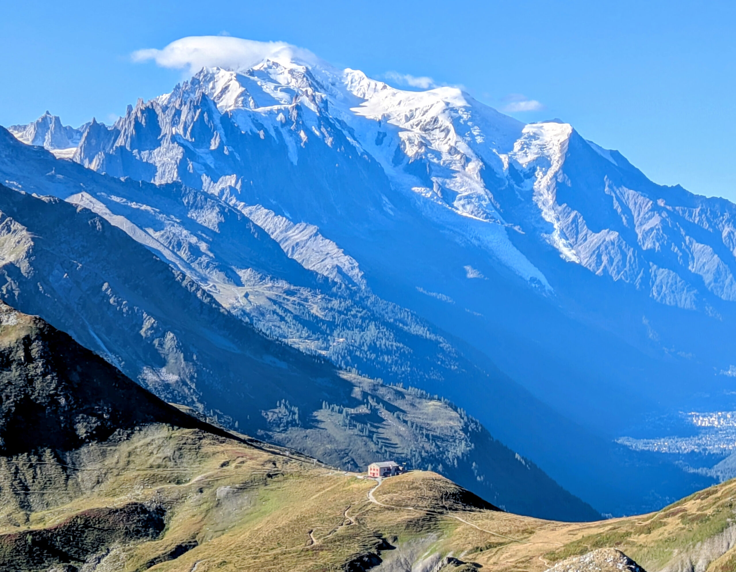 Mont blanc i Refuge Col de Balme