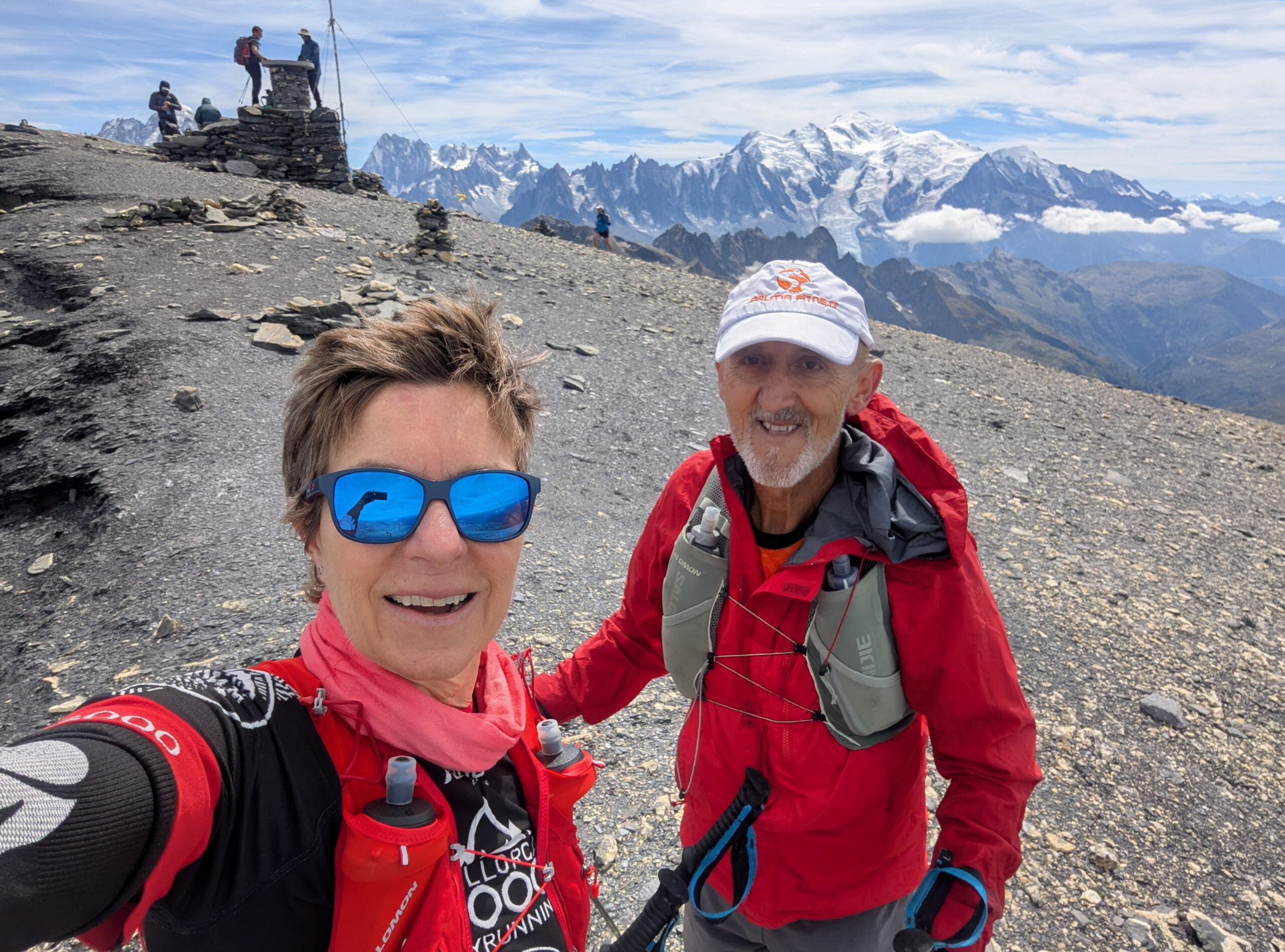Al cim del Mont Buet, just abans de començar la llarga baixada
